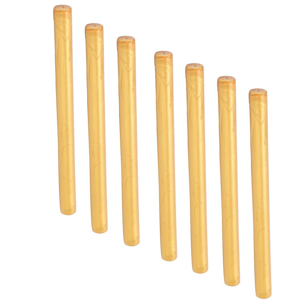 Alomejor Flexible Wax Seal Stick Set, Smoke-Free Wax Seal Sticks for DIY Projects, 10 Pieces, Champagne Gold (GOLD #13)