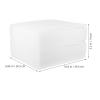 JEWEDECO Egg Carton with Shock-Absorbing Function and Large Capacity, Sturdy White Polyethylene Foam for Safe Transport and Storage of Chicken Eggs view 2