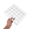 JEWEDECO Egg Carton with Shock-Absorbing Function and Large Capacity, Sturdy White Polyethylene Foam for Safe Transport and Storage of Chicken Eggs view 4