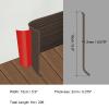 QUARKZMAN 20 ft x 6 in Peel-and-Stick Flexible PVC Baseboard Trim, Black Walnut Wood Look view 2