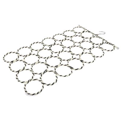 Garneck Scarf Organizer with 28 Paper-and-Iron Rings
