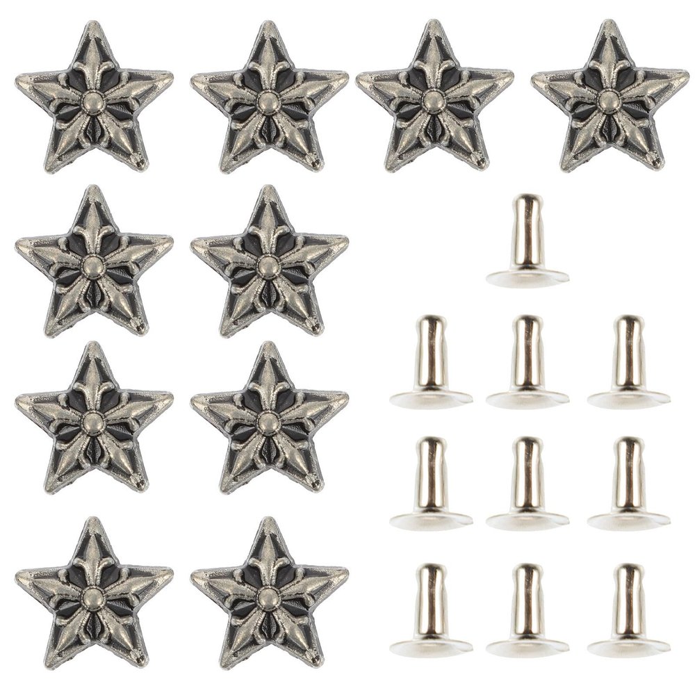 LIFKOME 10 Pack Silver Decorative Rivets