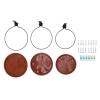 Tree-Mounted Bird Feeder and Bird Bath, 3 Bowls and 3 Brackets view 1