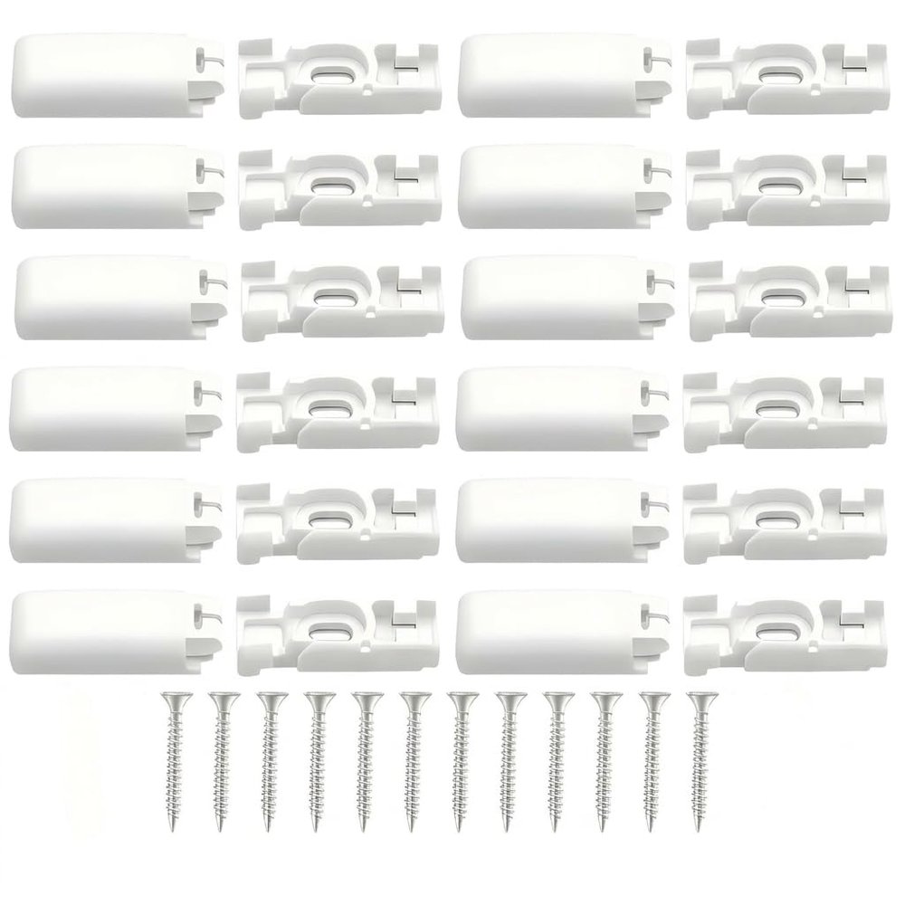 12-Pack Pleated Shade Clips Replacement Parts