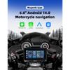 LSYQFB Motorcycle CarPlay Screen for Suzuki Gemma 2011–2012, 6-Inch Waterproof Touchscreen with Dual Bluetooth, Wired Controller and Tire Pressure Monitor view 2