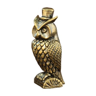 Brass Owl Figurine