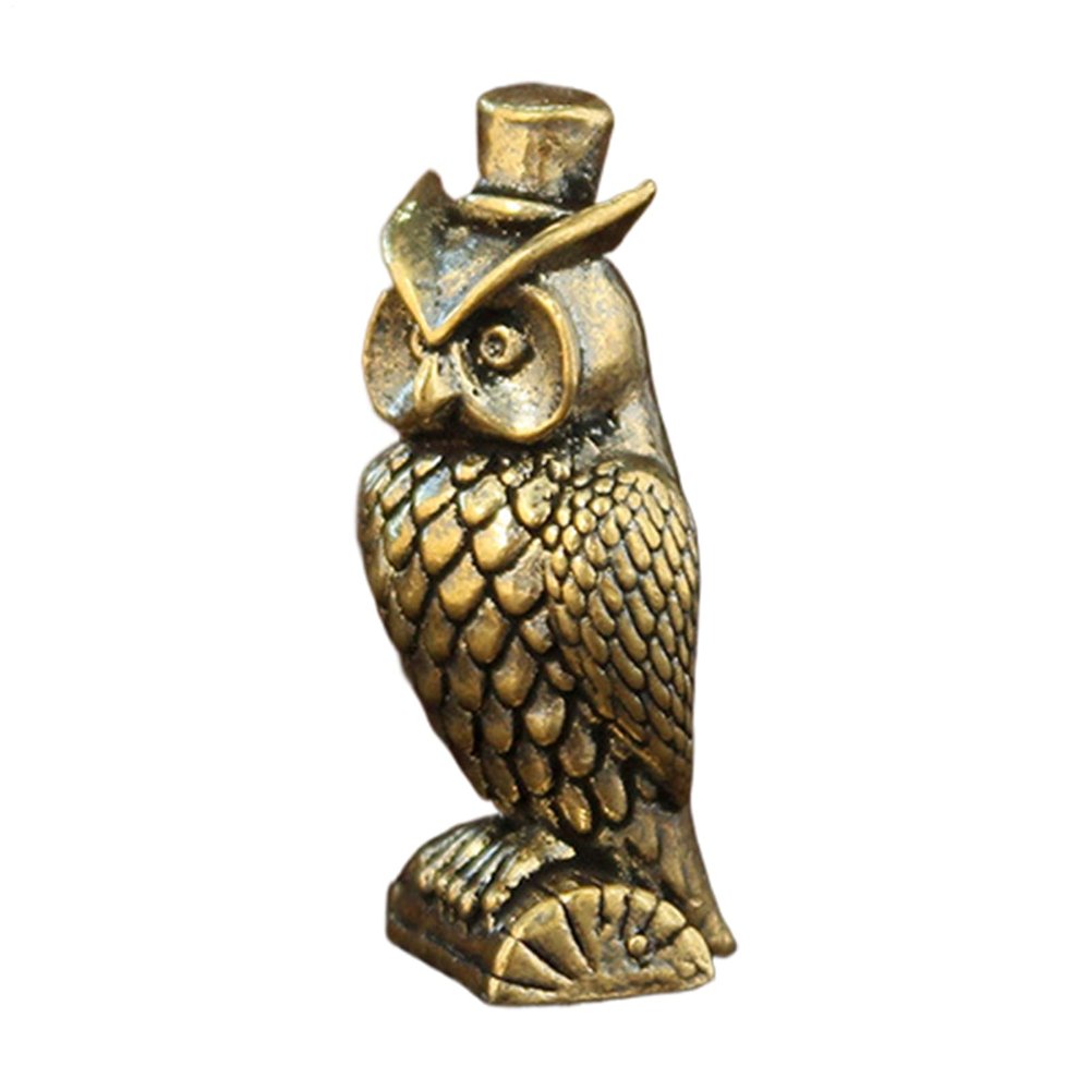 Brass Owl Figurine