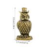 Brass Owl Figurine view 2