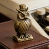 Brass Owl Figurine view 4