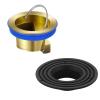 Soiftra Copper Shower Odor Trap with Black Round Floor Drain view 1