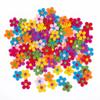 100 Pack Felt Flowers 3cm Colorful Five-Petal Fabric Flowers for Crafting view 1