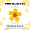 100 Pack Felt Flowers 3cm Colorful Five-Petal Fabric Flowers for Crafting view 2