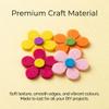 100 Pack Felt Flowers 3cm Colorful Five-Petal Fabric Flowers for Crafting view 4