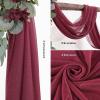 2-Pc 80 x 600 cm Orange Tulle Wedding Arch Drapes view 2