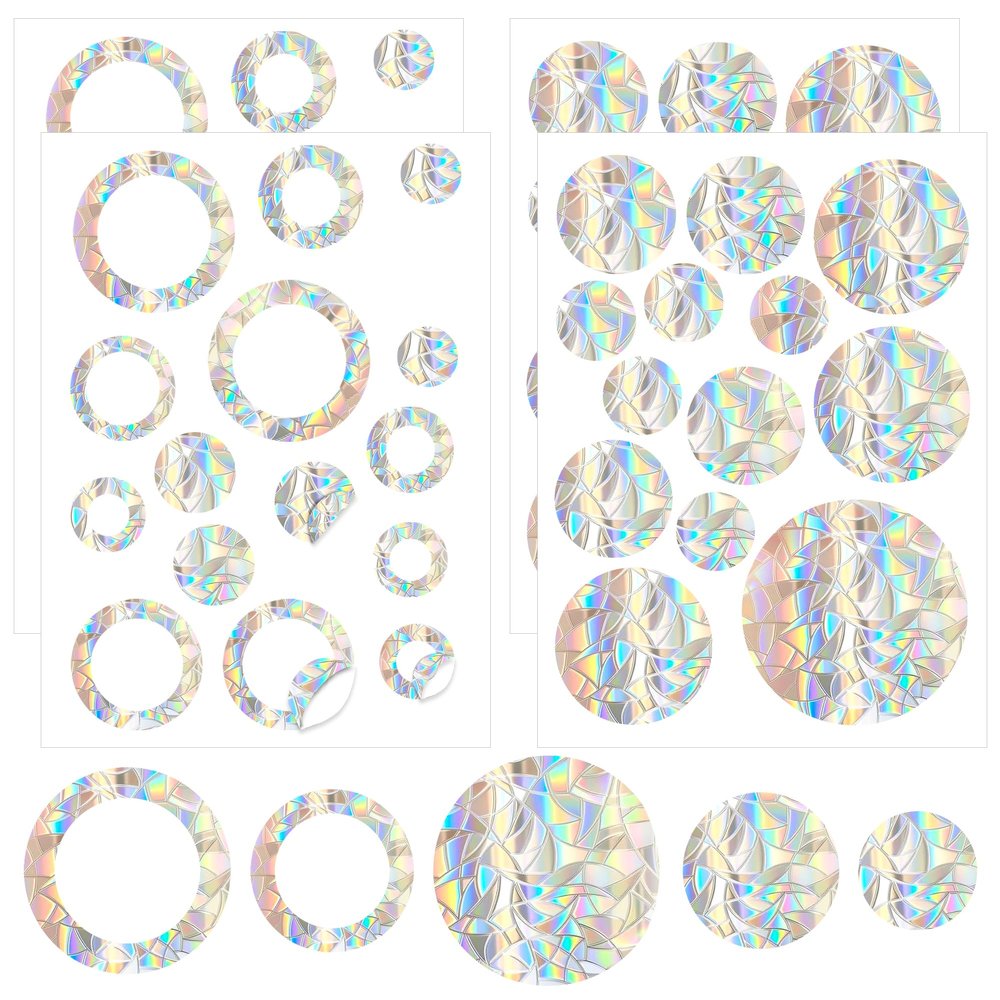 58-Piece Window Sticker Set