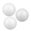 HOMOCONO 3-Pack White Polystyrene Foam Balls, Smooth Surface, Versatile Round Shape for Crafts and Wedding Decoration view 1