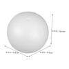 HOMOCONO 3-Pack White Polystyrene Foam Balls, Smooth Surface, Versatile Round Shape for Crafts and Wedding Decoration view 2