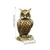Vintage Brass Owl Miniature Ornament view 2