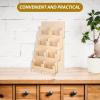 BETOOKY Wooden Card Holder with 4-Slot Design, Versatile Display Stand for Postcards and Note Cards view 3