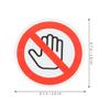Abaodam 10-Piece Do Not Touch Warning Stickers, Self-Adhesive Ethylene Labels for Offices and Other Settings view 2