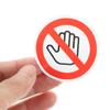 Abaodam 10-Piece Do Not Touch Warning Stickers, Self-Adhesive Ethylene Labels for Offices and Other Settings view 4
