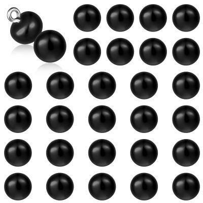 ZEYIYER 30 Black Pearl Buttons