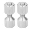 Tomantery Flange Alignment Pins, Durable Aluminum Double-Hole Pins for 0.5–14-Inch 150-LB Flanges, Silver view 4