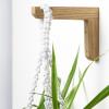 Wall Plant Hook - L-Shaped Wooden Stand for Pots and Lanterns view 3