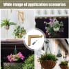 Wall Plant Hook - L-Shaped Wooden Stand for Pots and Lanterns view 4