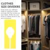 FUOYLOO 10-Pack Plastic Clothing Dividers view 3