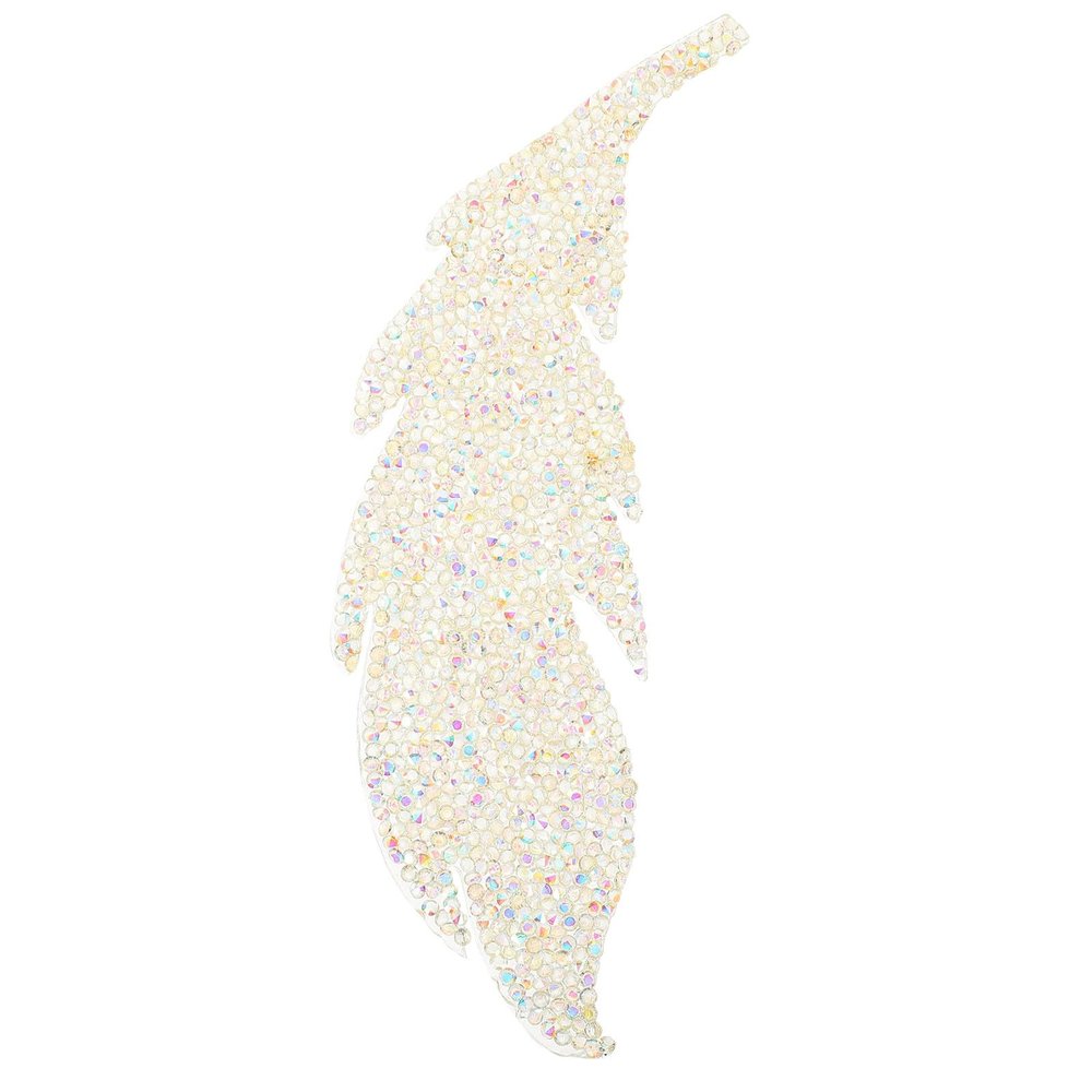 COHEALI Leaf-Shaped Rhinestones for DIY Clothing and Shoes