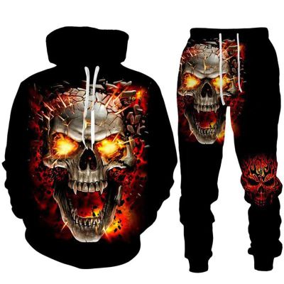 Men's Halloween Chinese Dragon Hoodie and Jogger Set