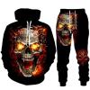Men's Halloween Chinese Dragon Hoodie and Jogger Set view 1