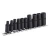 Dilwe Magnetic Faucet Socket Wrench Set, Alloy Steel with Strong Magnet, 11-Piece Set for 1/4-Inch and 3/8-Inch Drive Tools, Ideal for Automotive Repair and Workshop Use view 3