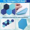 Gosera 5-Piece Hexagon Felt Board Set view 4