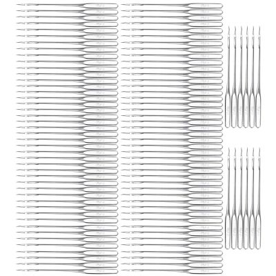 Alomejor Steel Sewing Needles, 100 Pack, for Home Use (11#)