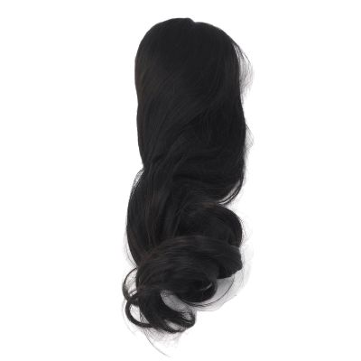 Vvikizy Long Curly Silk Doll Wig for Ball-Jointed Dolls, Realistic Scalp Design, Black