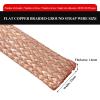 Flat Braided Copper Grounding Strap Cable, 1 m, 8–16 Square, for Grounding and Equipotential Bonding (16 Square) view 2