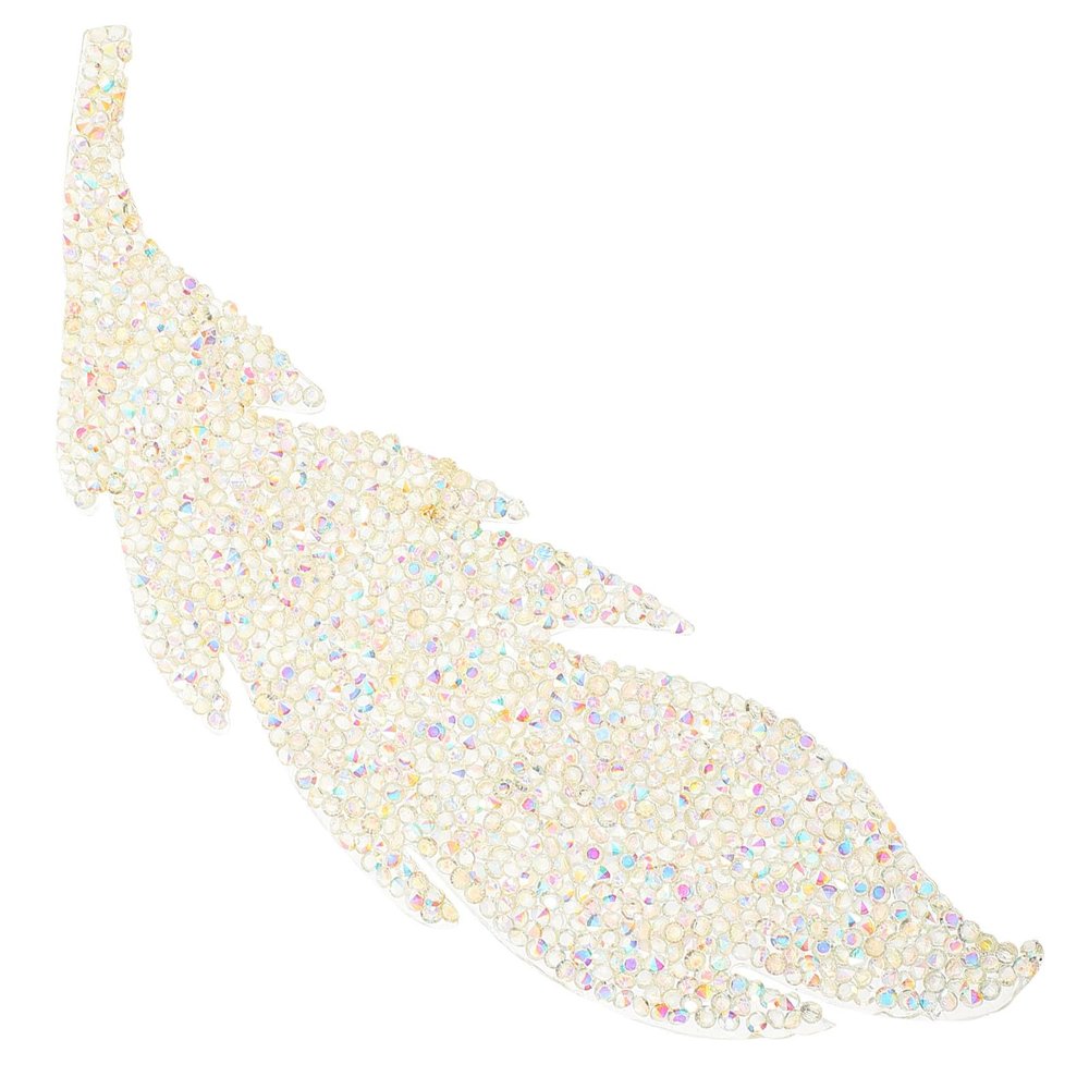 COOPHYA Beige Leaf-Shaped Resin Appliqués and Stickers for Decorating Shoes and Clothing