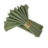GIUPLOKID Cotton-Blend and Linen Dinner Napkins, 30 x 45 cm, 4-Pack, Grass Green view 2