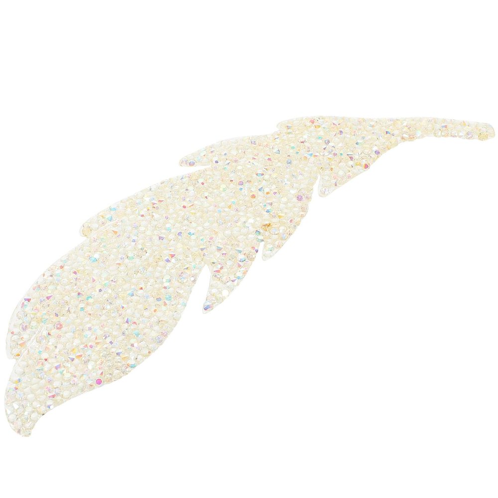 LIGHTAOTAO Leaf-Shaped DIY Resin Patches with Rhinestones