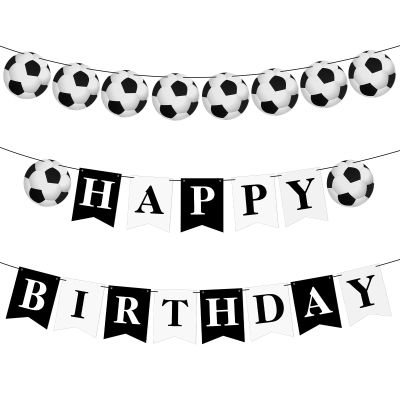 2-Pack Happy Birthday Football Banner