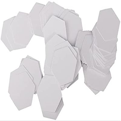 40/100 Pieces Hexagon Flower Quilting Template