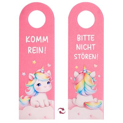Unicorn Door Hanger for Girls - Please Do Not Disturb