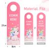 Unicorn Door Hanger for Girls - Please Do Not Disturb view 2
