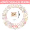 Radiella 100 Pcs Gold Floral Sticker Set view 2