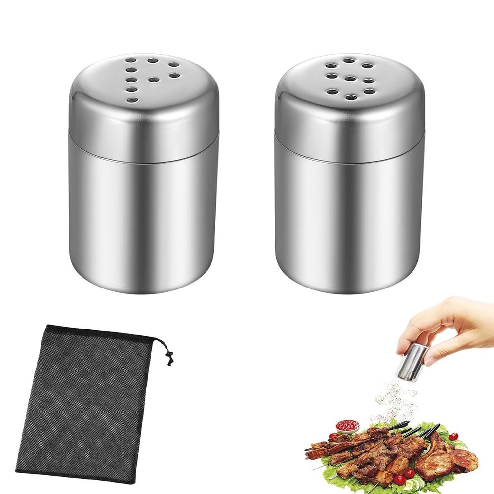 UYRVAPE Mini Salt Shakers for Travel, 2-Pack