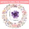 Radiella 100 Pcs Vintage Flower Stickers Set view 2