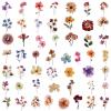 Radiella 100 Pcs Vintage Flower Stickers Set view 3