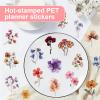 Radiella 100 Pcs Vintage Flower Stickers Set view 4